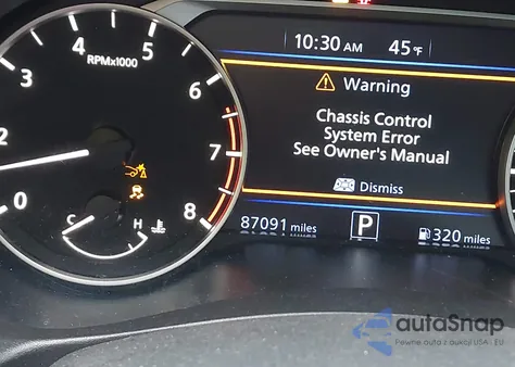 2019 Nissan Altima 2.5 Sv z USA, uszkodzony, nr VIN 1N4BL4DV3KC206997